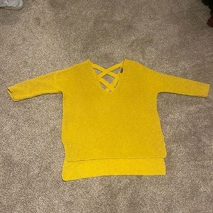 EXPRESS Knit Criss Cross Back Sweater